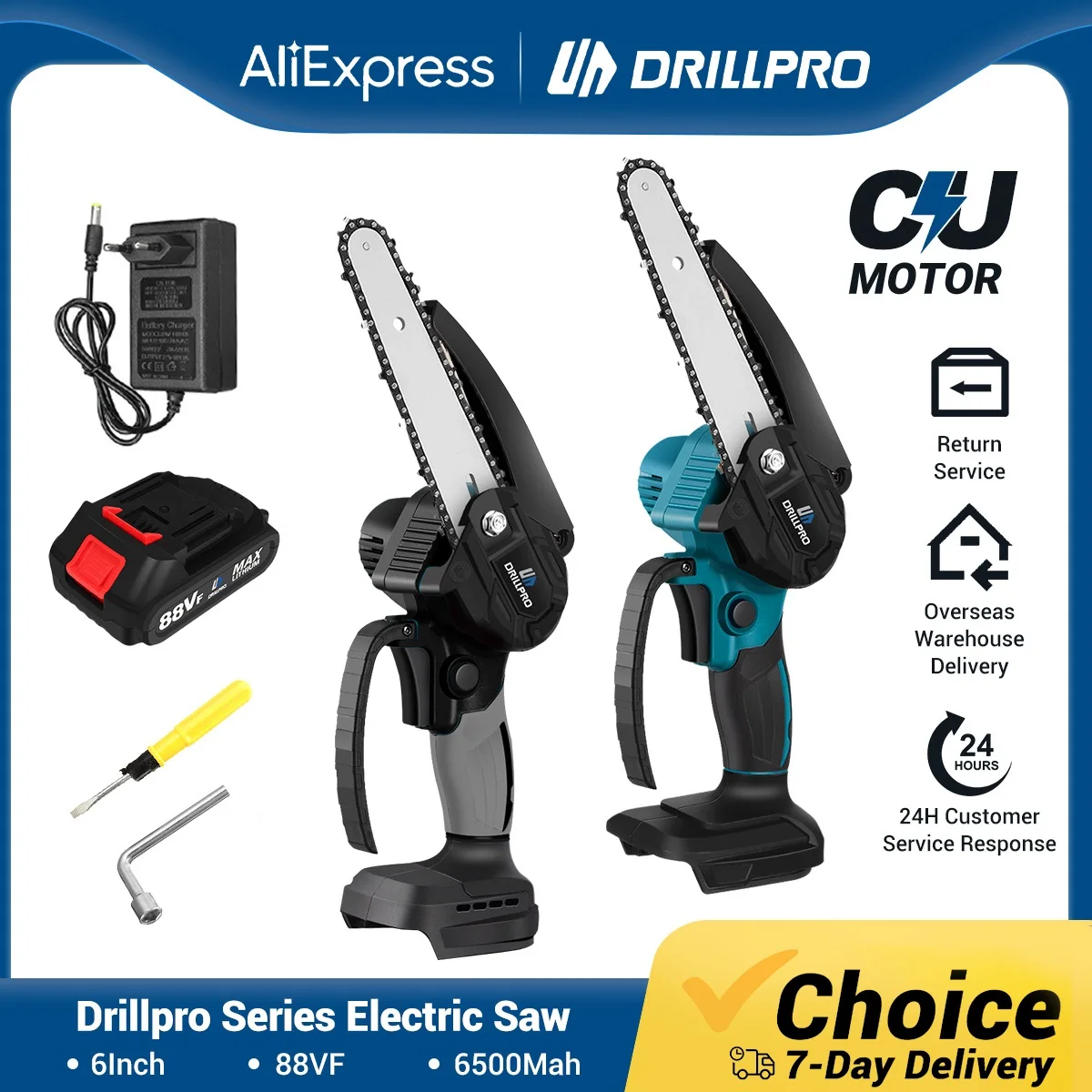 Drillpro 6Inch 3000W Electric Chainsaw Cordless Woodworking Garden Pruning Saw Sharpener Cutting Power Tool for Makita Battery
Drillpro 6Inch 3000W Electric Chainsaw Cordless Woodworking Garden Pruning Saw Sharpener Cutting Power Tool for Makita Battery