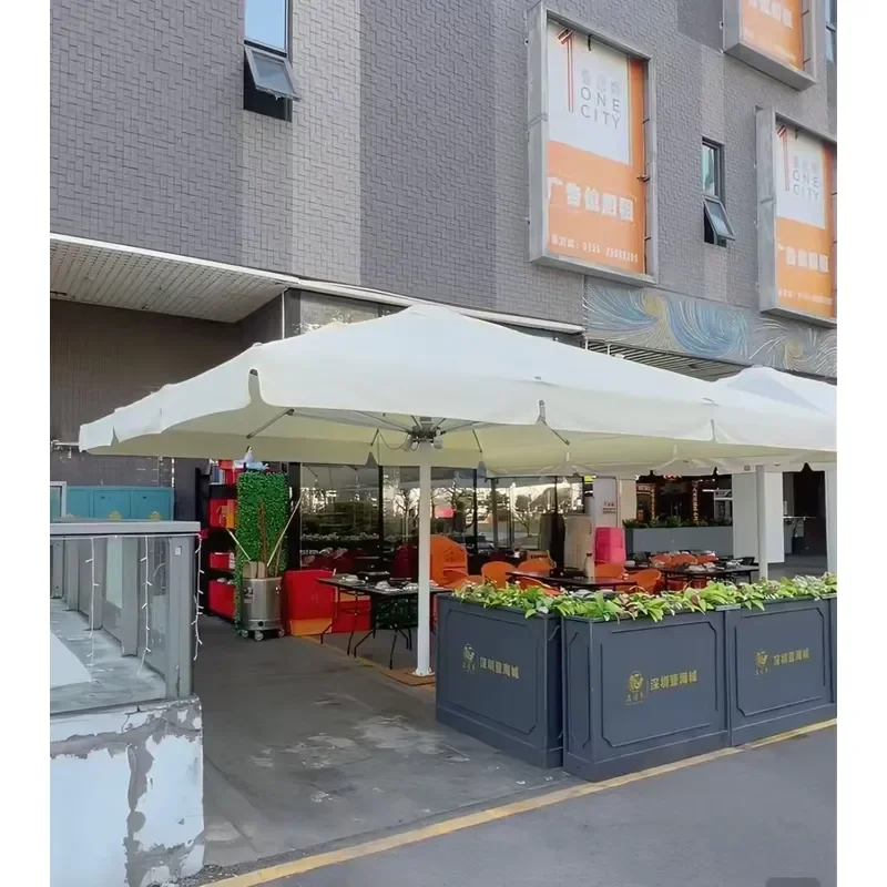 5x5m Heavy Duty Foldable Commercial Outdoor Umbrella with 360 Degree Rotating for Cafe Hotel Courtyard & Park Use
5x5m Heavy Duty Foldable Commercial Outdoor Umbrella with 360 Degree Rotating for Cafe Hotel Courtyard & Park Use
