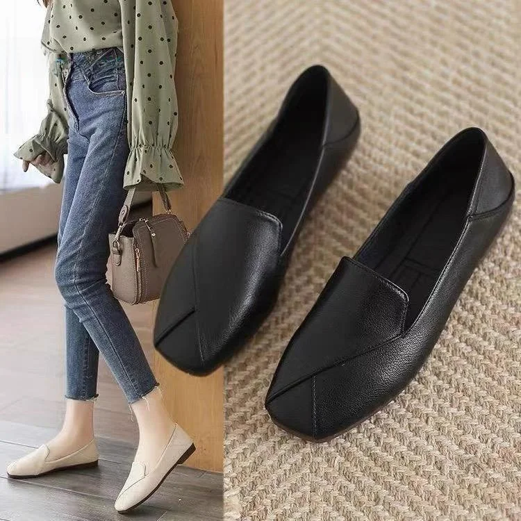 Soft Leather Oxford Slip-On Work Shoes Women's Flat Lazy Shoes Easy to Wear Loafers Korean Style Flat Heel Casual Shoes
Soft Leather Oxford Slip-On Work Shoes Women's Flat Lazy Shoes Easy to Wear Loafers Korean Style Flat Heel Casual Shoes