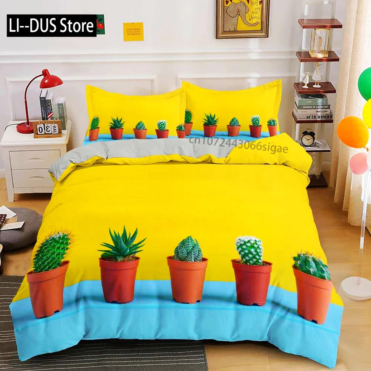 Cactus Duvet Cover Set Tropical Plants Print Bedding Set For Kids Teens Polyester Fresh Style Double Queen King Size Quilt Cover
Cactus Duvet Cover Set Tropical Plants Print Bedding Set For Kids Teens Polyester Fresh Style Double Queen King Size Quilt Cover