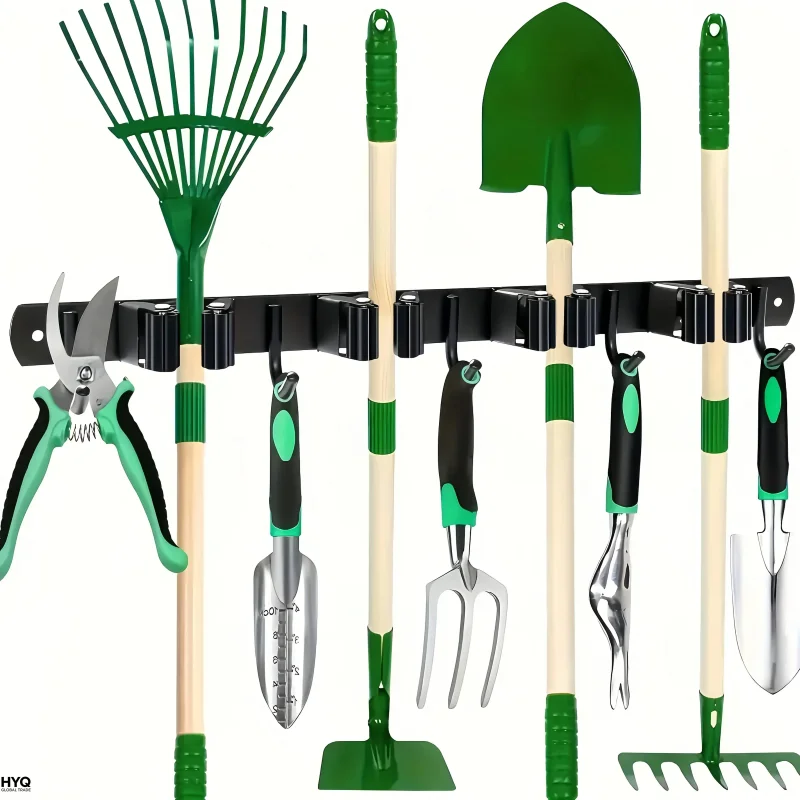 1 Heavy-Duty Metal Tool Rack with 4 Slots and 5 Hooks - Wall-Mounted Garden Tools, Broom, Mop and Garage Equipment, Tool Rack St
1 Heavy-Duty Metal Tool Rack with 4 Slots and 5 Hooks - Wall-Mounted Garden Tools, Broom, Mop and Garage Equipment, Tool Rack St