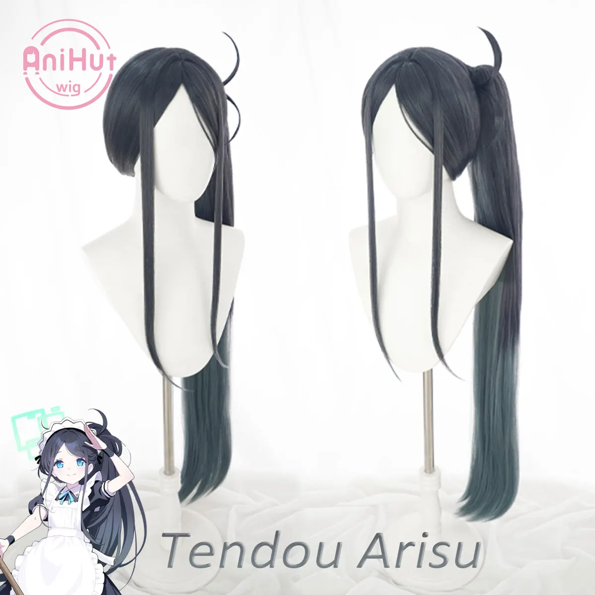 【AniHut】Tendou Arisu Maid Ver Black Green Cosplay Wig Blue Archive Heat Resistant Synthetic Hair Tendou Arisu Cosplay
【AniHut】Tendou Arisu Maid Ver Black Green Cosplay Wig Blue Archive Heat Resistant Synthetic Hair Tendou Arisu Cosplay