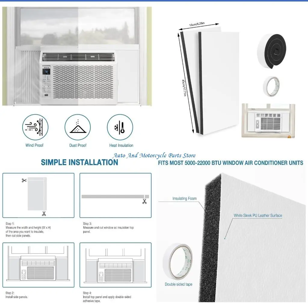 P9FD Energy Efficient Fiber Seal Collection For 5000 22000 BTU Window Cooling Units Comes With 2 Panels And Barrier Strips
P9FD Energy Efficient Fiber Seal Collection For 5000 22000 BTU Window Cooling Units Comes With 2 Panels And Barrier Strips
