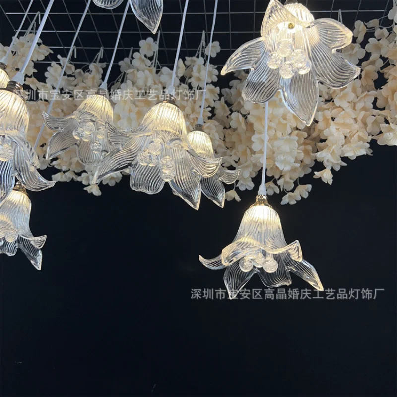 Свадебная 10-головочная акриловая прозрачная люстра с цветком лилии, окно торгового центра, подходящее для спален и гостиных
Свадебная 10-головочная акриловая прозрачная люстра с цветком лилии, окно торгового центра, подходящее для спален и гостиных