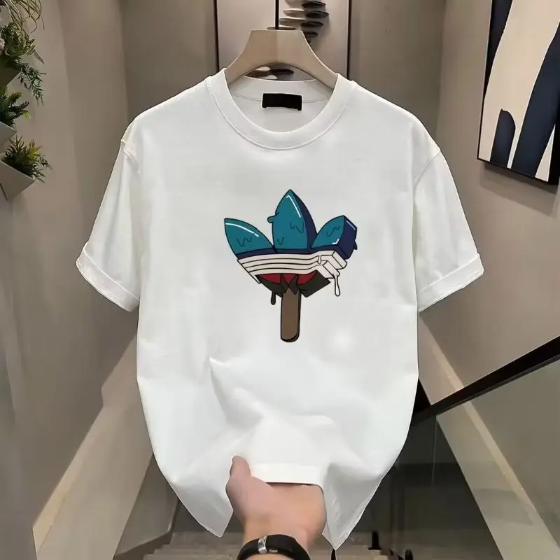 Summer Men's and Women's Light Luxury Brand Round Neck Versatile Short Sleeve Loose Fashion Printed T-shirt 2025 New Trend Top
Summer Men's and Women's Light Luxury Brand Round Neck Versatile Short Sleeve Loose Fashion Printed T-shirt 2025 New Trend Top