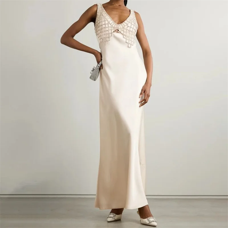 elegant party dresses woman 2024 Summer New Rhinestone bead sleeveless long dresses Sexy backless V-neck Dresses Evening dresses
elegant party dresses woman 2024 Summer New Rhinestone bead sleeveless long dresses Sexy backless V-neck Dresses Evening dresses