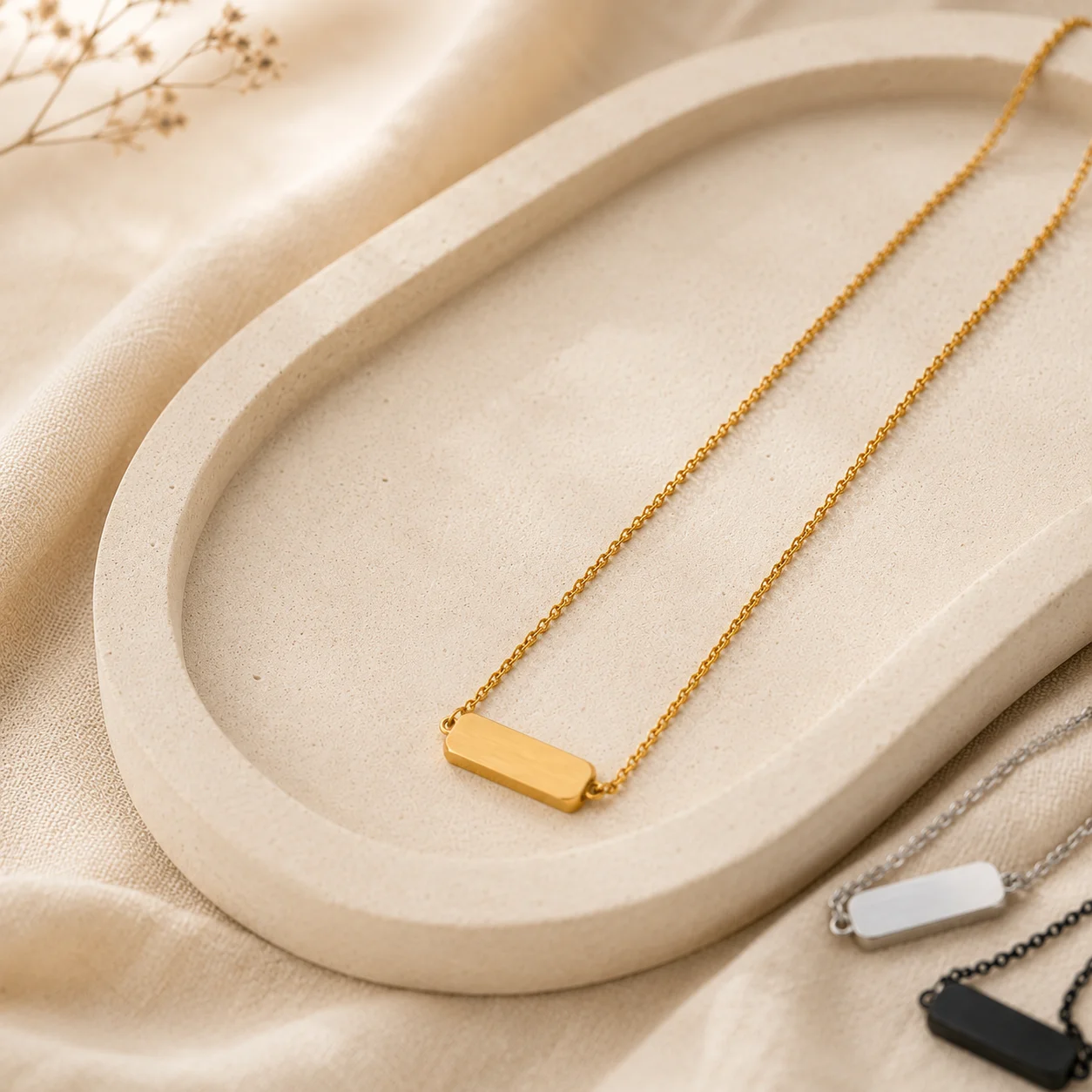 Custom Stainless Steel Name Bar Necklace Personalized Engraved Pendant Jewelry for Women Gift
Custom Stainless Steel Name Bar Necklace Personalized Engraved Pendant Jewelry for Women Gift