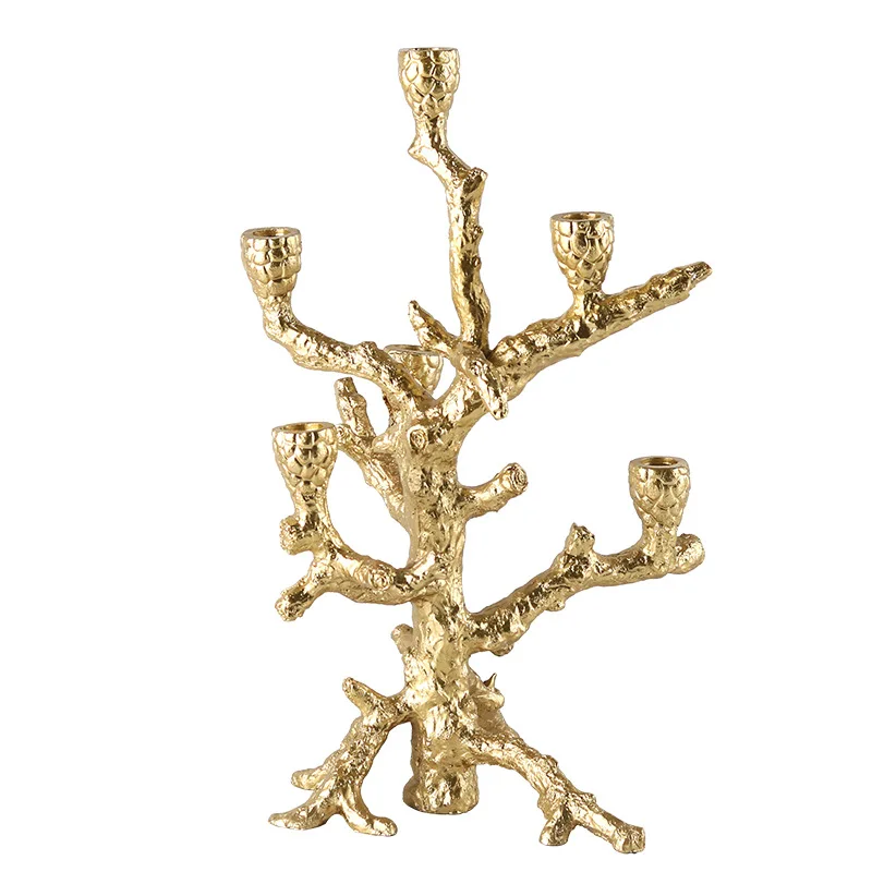 European retro creative tree candlestick ornament, hotel model, room, living room and villa decoration
European retro creative tree candlestick ornament, hotel model, room, living room and villa decoration