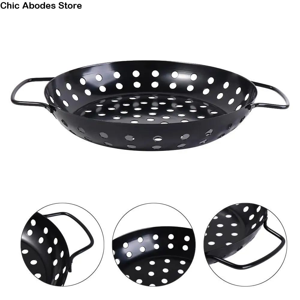 Easy To Clean Carbon Steel BBQ Grill Tray Non Stick Perforated BBQ Drain Basket Round Portable Vegetable Griddle Baking
Easy To Clean Carbon Steel BBQ Grill Tray Non Stick Perforated BBQ Drain Basket Round Portable Vegetable Griddle Baking