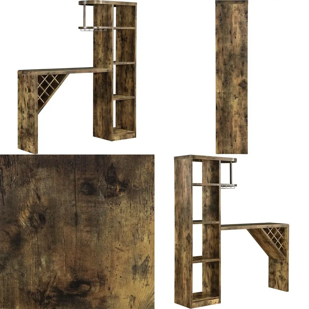 5-Shelf Wooden Wine Storage Cabinet with Bottle and Stemware Rack for Rustic Dining Rooms and Home Bars
5-Shelf Wooden Wine Storage Cabinet with Bottle and Stemware Rack for Rustic Dining Rooms and Home Bars