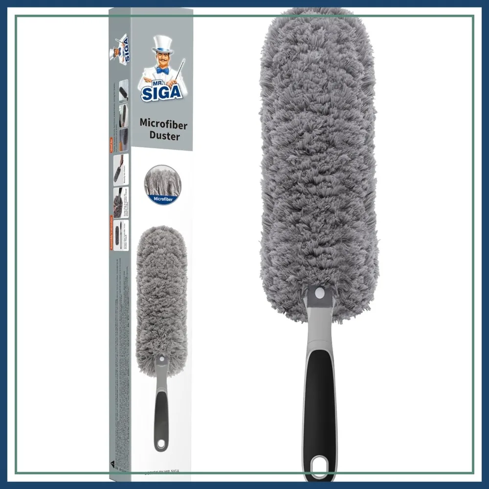 Lint Free Microfiber Duster, Washable Duster for Household Cleaning Gray
Lint Free Microfiber Duster, Washable Duster for Household Cleaning Gray