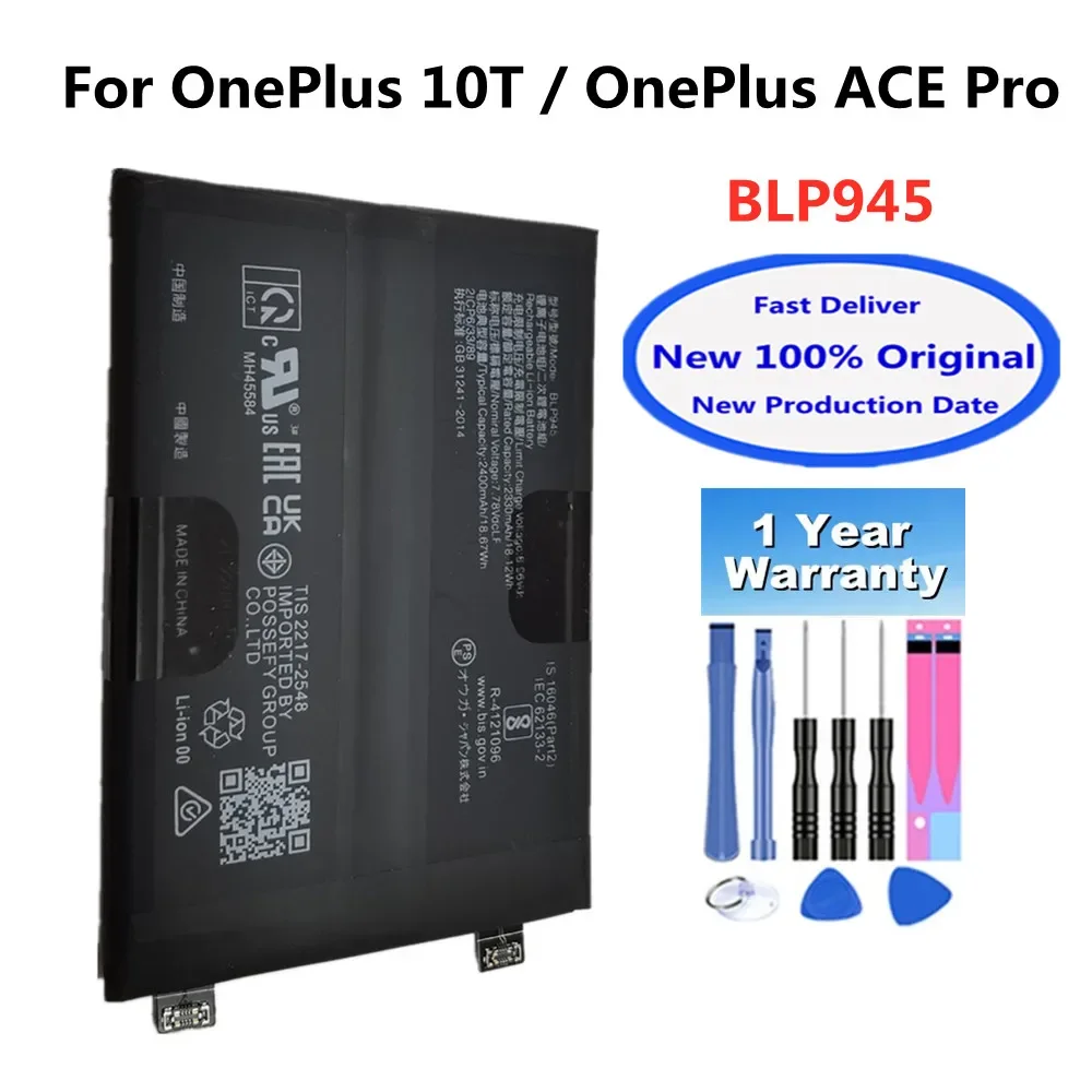 BLP945 100% Original Battery For OPPO One Plus Oneplus 10T(5G)/ Ace Pro Batteria + Free Tools
BLP945 100% Original Battery For OPPO One Plus Oneplus 10T(5G)/ Ace Pro Batteria + Free Tools