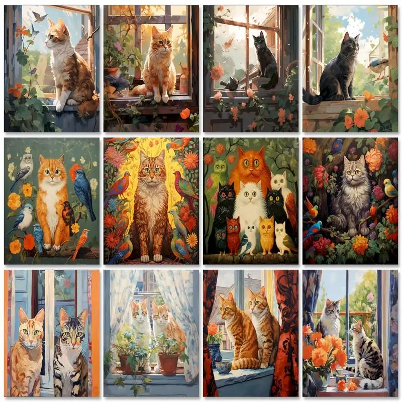 GATYZTORY 60x75cm Paint By Numbers For Adults Cat Pattern Animal HandPainted Arts Crafts Diy Gift Painting By Numbers Artwork
GATYZTORY 60x75cm Paint By Numbers For Adults Cat Pattern Animal HandPainted Arts Crafts Diy Gift Painting By Numbers Artwork