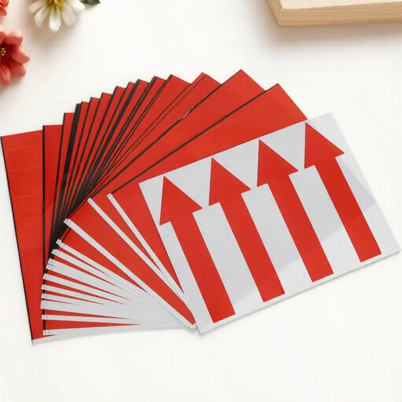 100Pcs Directional Arrow Stickers Adhesive Red Arrow Marking Signs for Warehouse Office School Floor Wall Indication
100Pcs Directional Arrow Stickers Adhesive Red Arrow Marking Signs for Warehouse Office School Floor Wall Indication