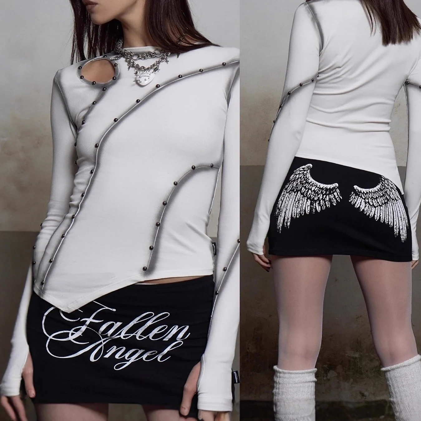 Summer new letter print elastic waist slimming spicy girl wraps buttocks and wears a skirt outside
Summer new letter print elastic waist slimming spicy girl wraps buttocks and wears a skirt outside