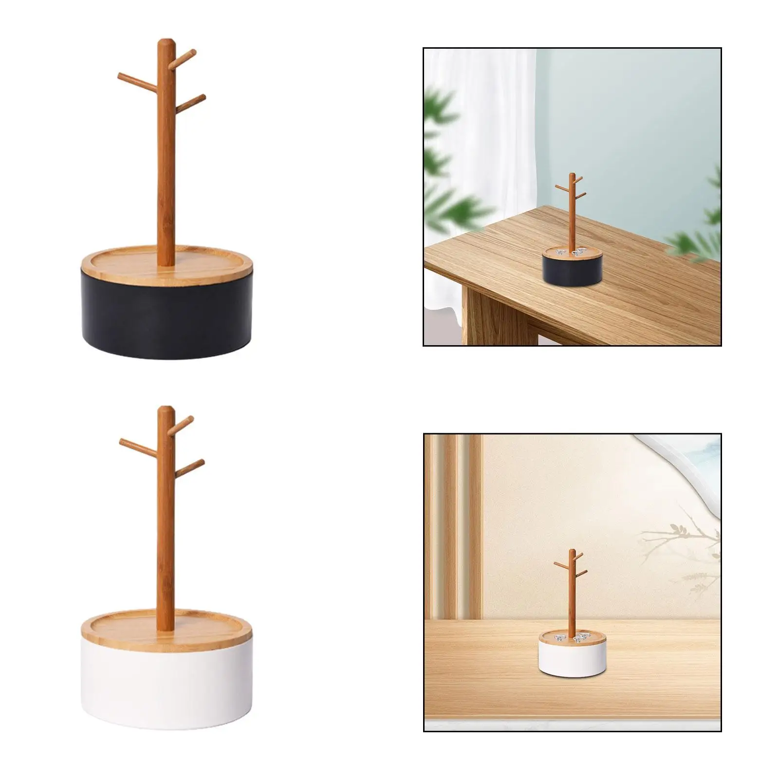 Jewelry Organizer Showcase Multifunctional Round Base Jewelry Stand for Bangles Hanging Pendants Watches Bracelets Necklaces
Jewelry Organizer Showcase Multifunctional Round Base Jewelry Stand for Bangles Hanging Pendants Watches Bracelets Necklaces