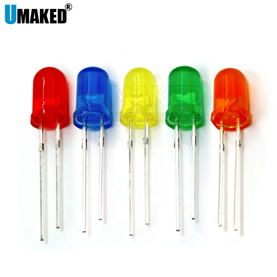 1000pcs 5mm 19mm leg LED round lamps Clear/color/foggy Len 3.2-3.4v 20mA light beads F5 Emitting diodes WW/W/R/G/B/Y Diode chip
1000pcs 5mm 19mm leg LED round lamps Clear/color/foggy Len 3.2-3.4v 20mA light beads F5 Emitting diodes WW/W/R/G/B/Y Diode chip