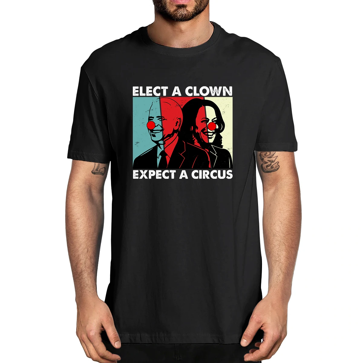 100% Cotton Elect A Clown Expect A Circus Funny Anti Joe Biden Men's Novelty T-Shirt Women Casual Streetwear Harajuku Tee
100% Cotton Elect A Clown Expect A Circus Funny Anti Joe Biden Men's Novelty T-Shirt Women Casual Streetwear Harajuku Tee