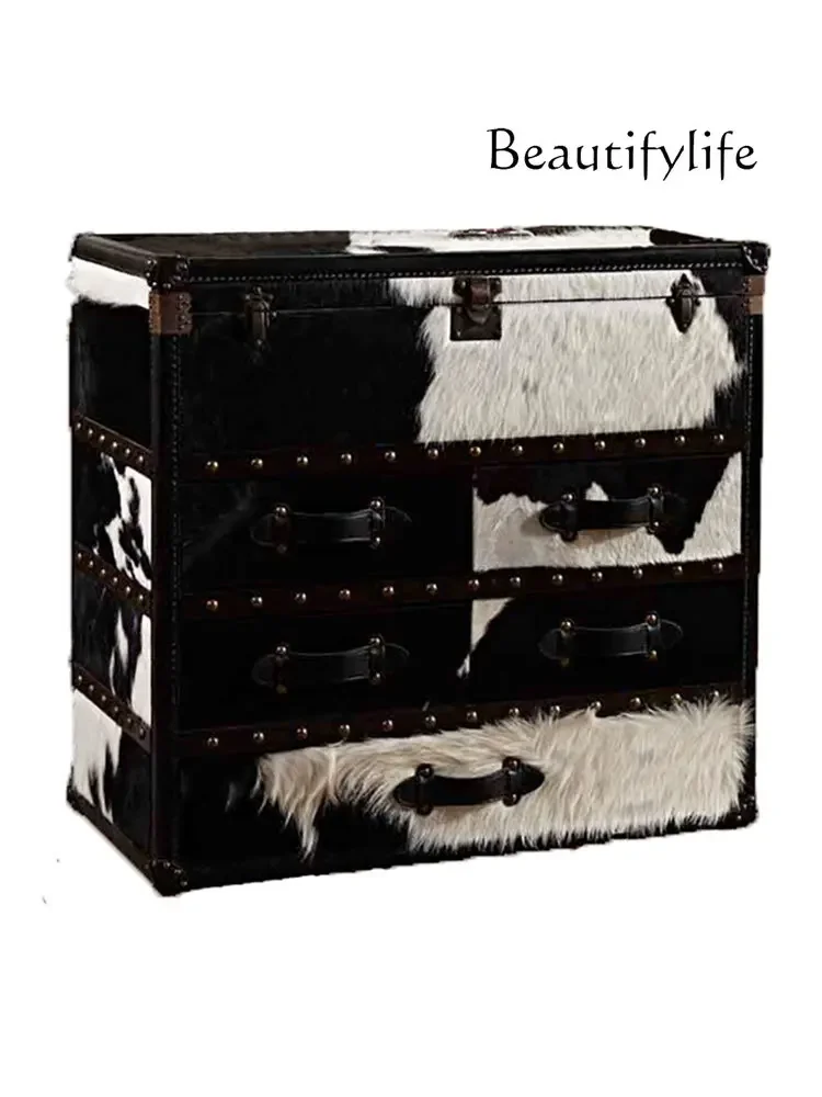 American retro leather case living room multi-functional storage chest designer creative fashion new
American retro leather case living room multi-functional storage chest designer creative fashion new