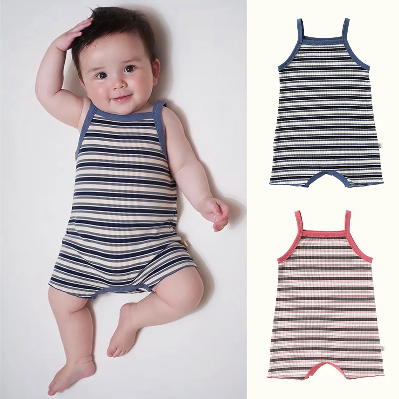 Baby Clothes Rompers for Boys and Girls Summer Camisole Jumpsuit Thin Infant Striped Sleeveless Crawling Suit 2026 New
Baby Clothes Rompers for Boys and Girls Summer Camisole Jumpsuit Thin Infant Striped Sleeveless Crawling Suit 2026 New