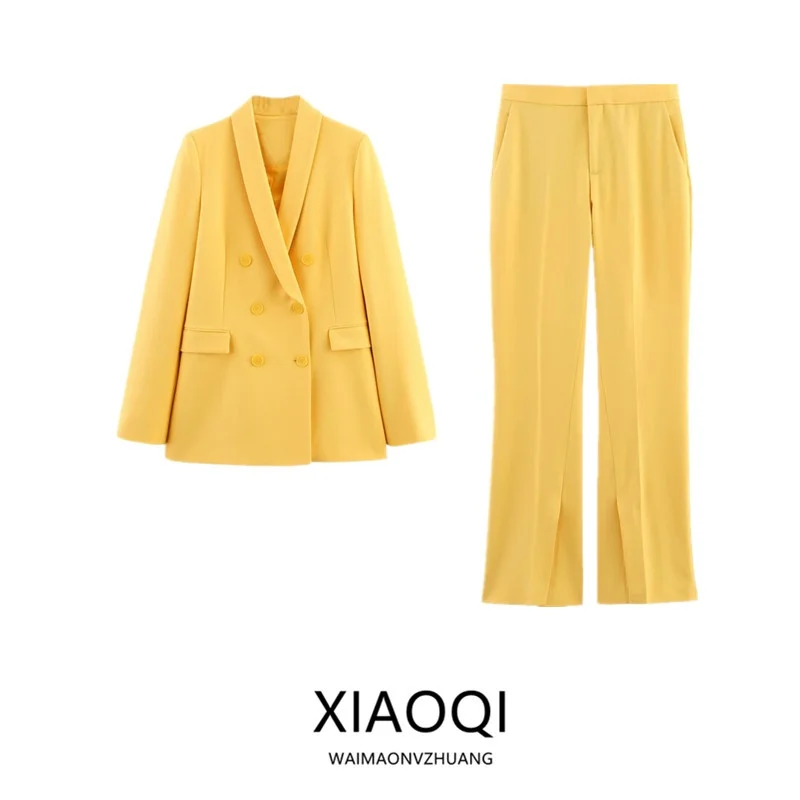 Spring 2025 New Women's Fashion Suit Straight Cut Tailored Jacket High Waist Pants Formal Collar Outfit Elegant Workwear
Spring 2025 New Women's Fashion Suit Straight Cut Tailored Jacket High Waist Pants Formal Collar Outfit Elegant Workwear