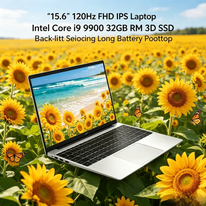 15.6 Inch 120Hz FHD IPS Laptop, Core i9-9900, 32GB RAM, 2TB High Speed SSD, Backlit Keyboard and Long-lasting Battery
15.6 Inch 120Hz FHD IPS Laptop, Core i9-9900, 32GB RAM, 2TB High Speed SSD, Backlit Keyboard and Long-lasting Battery