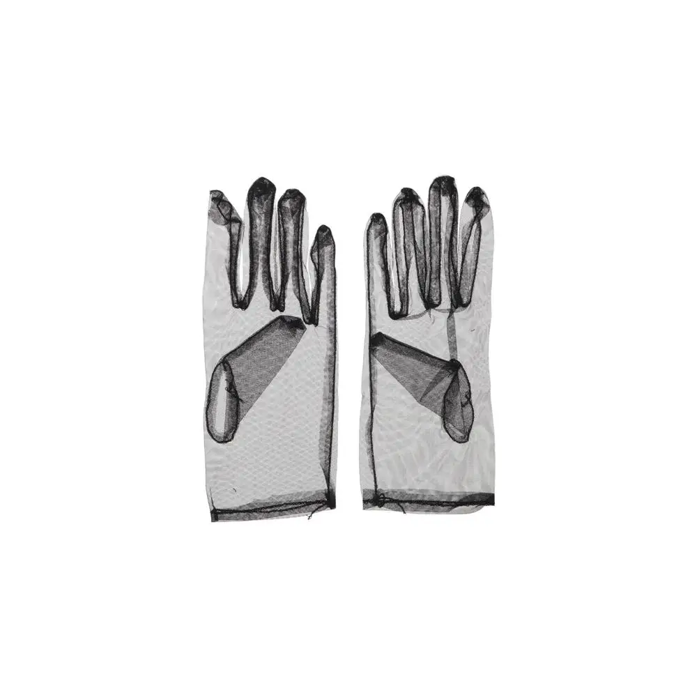 White Women Faux Silk Ultra Thin Wedding Black Mesh Short Gloves Opera Gloves Finger Gloves
White Women Faux Silk Ultra Thin Wedding Black Mesh Short Gloves Opera Gloves Finger Gloves
