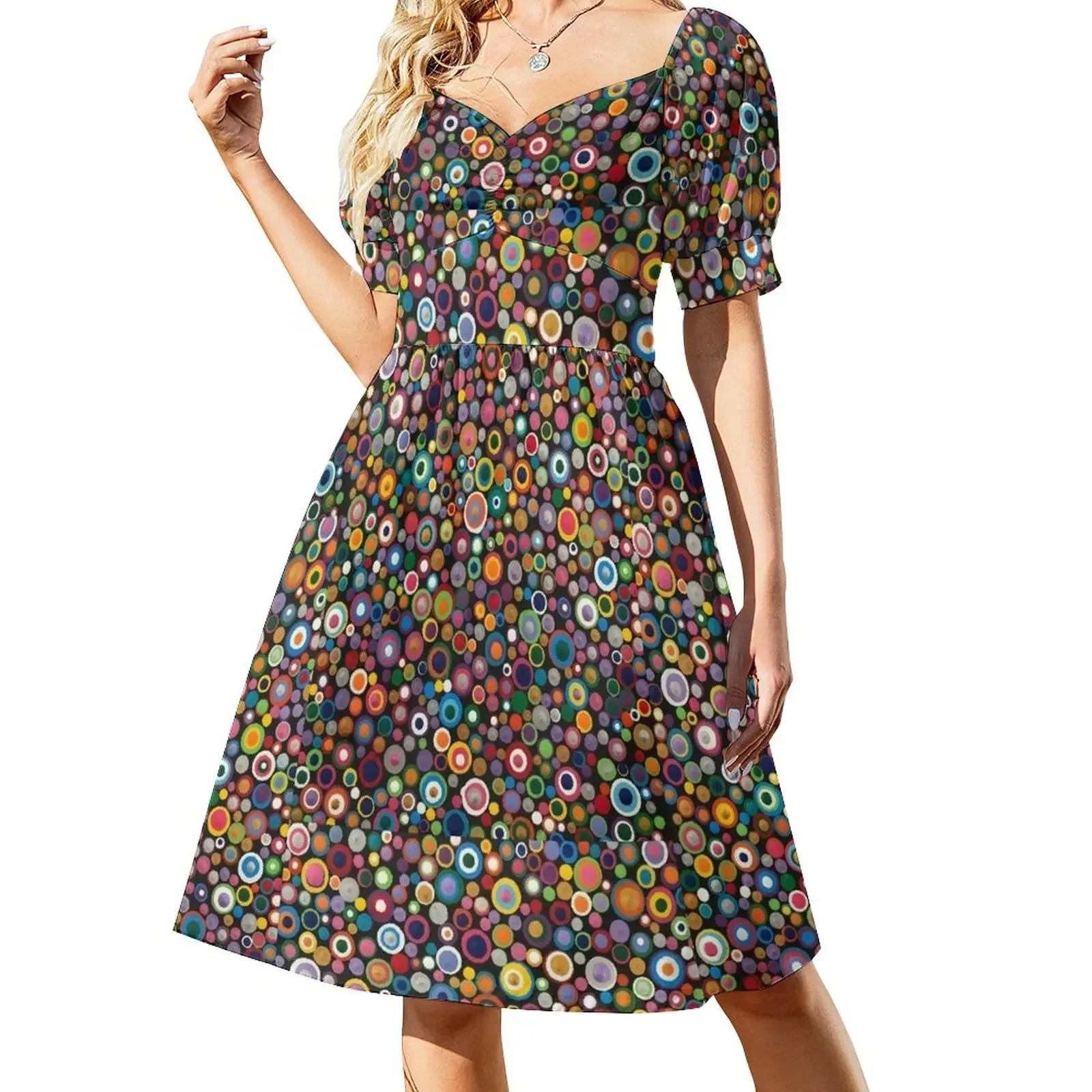 Gum Wall Dot Art Short-Sleeved Dress sexy dress for women summer dress korean women
Gum Wall Dot Art Short-Sleeved Dress sexy dress for women summer dress korean women
