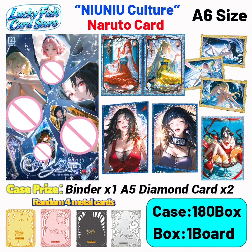 Wholesale 2026 New NIUNIU Creative Studio Naruto Waifu Card A6 Size Acrylic Board Color Paper Anime Hobby Gifts
Wholesale 2026 New NIUNIU Creative Studio Naruto Waifu Card A6 Size Acrylic Board Color Paper Anime Hobby Gifts