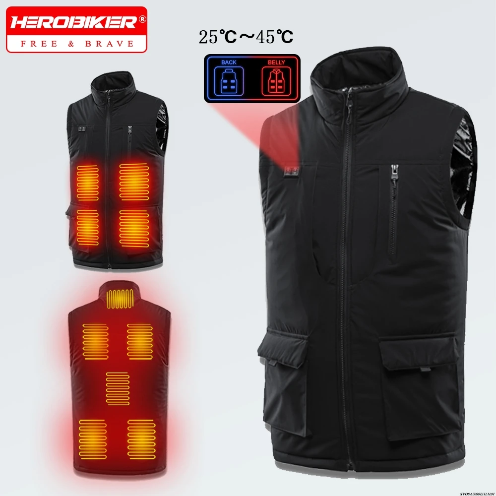 17 Zone Heating Vest Men's USB Infrared Thermal Jacket Sportswear Heated Coat Cold-proof Thick Vest Heating Jacket Ski Camping 
17 Zone Heating Vest Men's USB Infrared Thermal Jacket Sportswear Heated Coat Cold-proof Thick Vest Heating Jacket Ski Camping