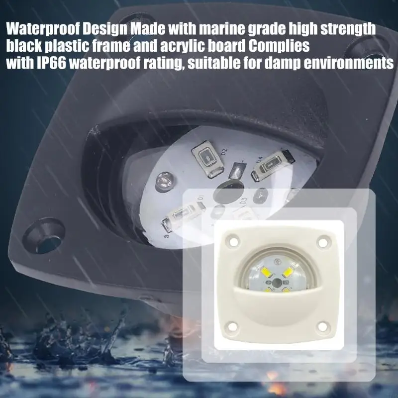 Practical LED Aisle Light Plastic Vessel Lamp for Boat with Bright 4 LED Suitable for Walkways and Decks 37JD
Practical LED Aisle Light Plastic Vessel Lamp for Boat with Bright 4 LED Suitable for Walkways and Decks 37JD