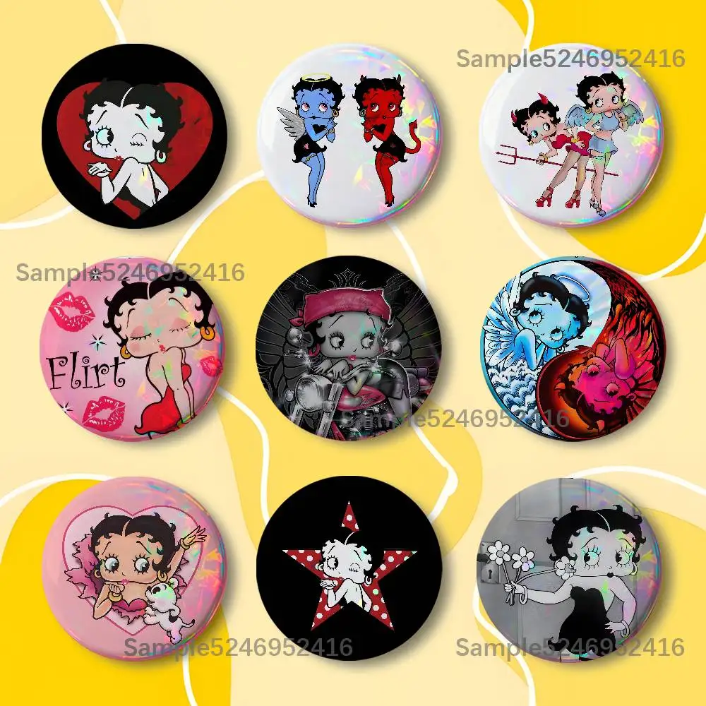 Sexy B-Betty-es Doll B-Boop-es Badge Handmade Button Brooch for Backpack Hat Shirt Accessories Gifts
Sexy B-Betty-es Doll B-Boop-es Badge Handmade Button Brooch for Backpack Hat Shirt Accessories Gifts