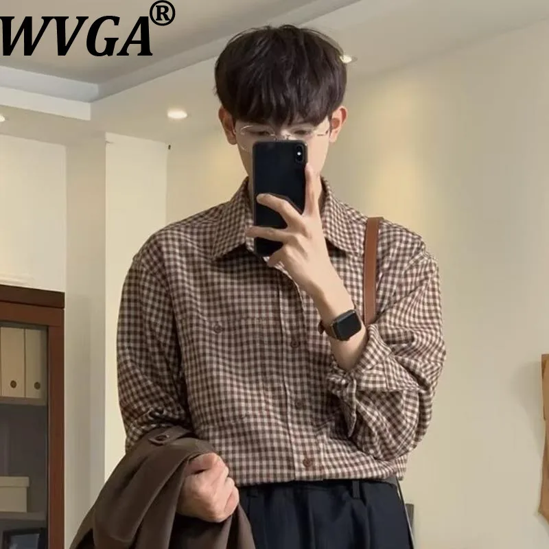 WVGA Spring Autumn New Men Tide Plaid Trendy Long Sleeve Shirt Niche Chic Casual Elegant Turn-Down Collar Tops Streetwear W18048
WVGA Spring Autumn New Men Tide Plaid Trendy Long Sleeve Shirt Niche Chic Casual Elegant Turn-Down Collar Tops Streetwear W18048
