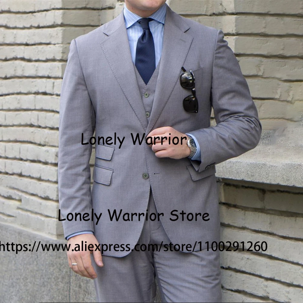 Classic Grey Mens Suits Slim Fit Formal Business Blazer Wedding Groom Tuxedo Terno Masculino Banquet 3 Piece Jacket Vest Pants
Classic Grey Mens Suits Slim Fit Formal Business Blazer Wedding Groom Tuxedo Terno Masculino Banquet 3 Piece Jacket Vest Pants