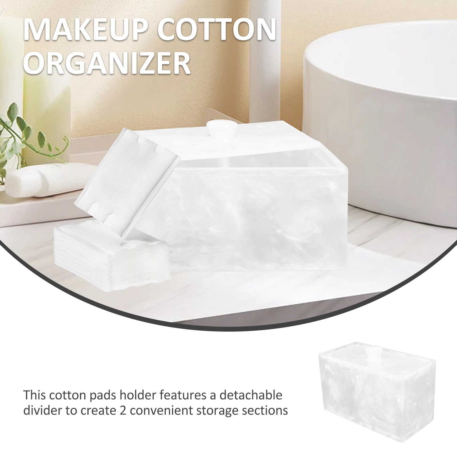 Storage Box Cotton Pad Container Beige Bud Holder Organizer Dispenser Refrigerator Pads Jar
Storage Box Cotton Pad Container Beige Bud Holder Organizer Dispenser Refrigerator Pads Jar