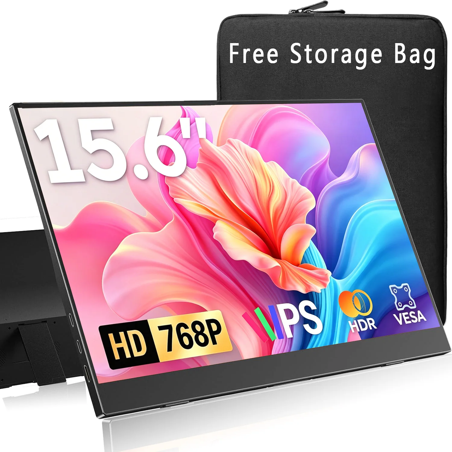 15.6 Inch Portable Monitors 1366*768P HD 72%sRGB IPS 16:9 1000:1 With Type-C Mini HDMI For Phone Laptop TV PS4/5 XBox Mac PC
15.6 Inch Portable Monitors 1366*768P HD 72%sRGB IPS 16:9 1000:1 With Type-C Mini HDMI For Phone Laptop TV PS4/5 XBox Mac PC