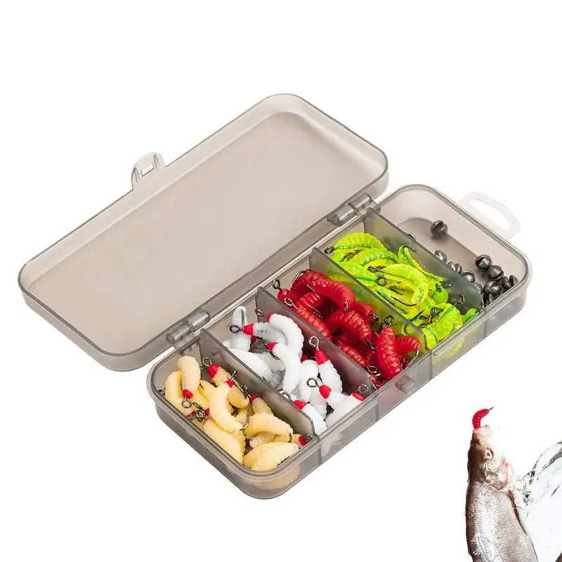 100PCS Red Worm For Fishing Reusable Silicone Maggot Baits Bass Lure Kit Compact Bass Fishing Lures Fishing Bait Kit For Sea
100PCS Red Worm For Fishing Reusable Silicone Maggot Baits Bass Lure Kit Compact Bass Fishing Lures Fishing Bait Kit For Sea