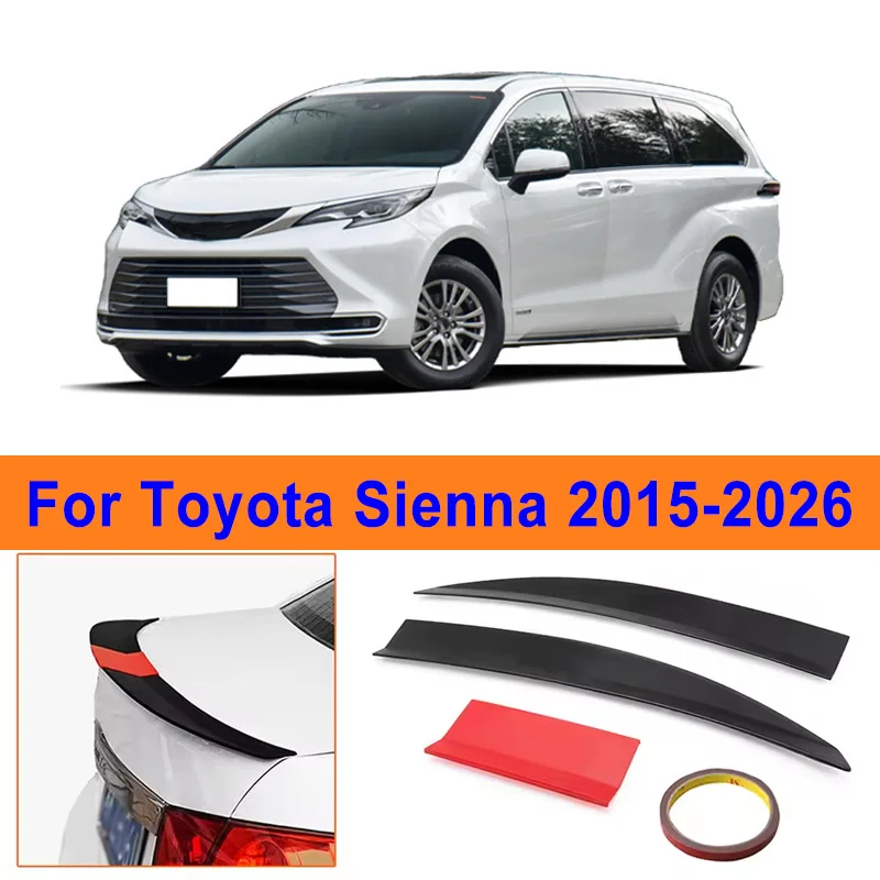 For Toyota Sienna 2015-2026 3-Section ABS Rear Trunk Spoiler 115-125cm Adjustable Sports Decor Top Wing Car Exterior Parts
For Toyota Sienna 2015-2026 3-Section ABS Rear Trunk Spoiler 115-125cm Adjustable Sports Decor Top Wing Car Exterior Parts