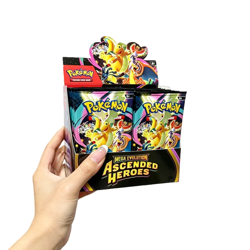 360Pcs English Pokémon TCG: Mega Evolution Ascended Heroes Booster Box Pokemon trade card 36 Pack Box Children's gift Toys
360Pcs English Pokémon TCG: Mega Evolution Ascended Heroes Booster Box Pokemon trade card 36 Pack Box Children's gift Toys
