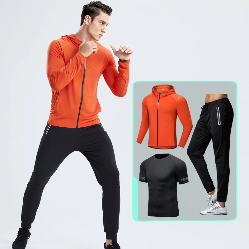 Men's 3-Piece Workout Gear Set High Elasticity Quick Dry Breathable Sweat Wicking Fitness Running Clothes Basketball Tight
Men's 3-Piece Workout Gear Set High Elasticity Quick Dry Breathable Sweat Wicking Fitness Running Clothes Basketball Tight