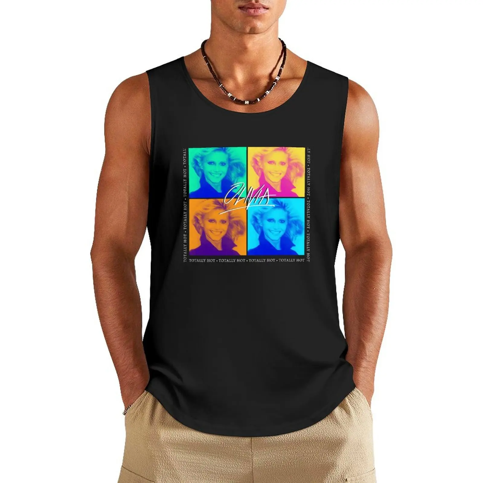 Copy of Olivia Newton-John Totally Hot Pop Art - White Type Tank Top Men's clothing brands sleeveless
Copy of Olivia Newton-John Totally Hot Pop Art - White Type Tank Top Men's clothing brands sleeveless