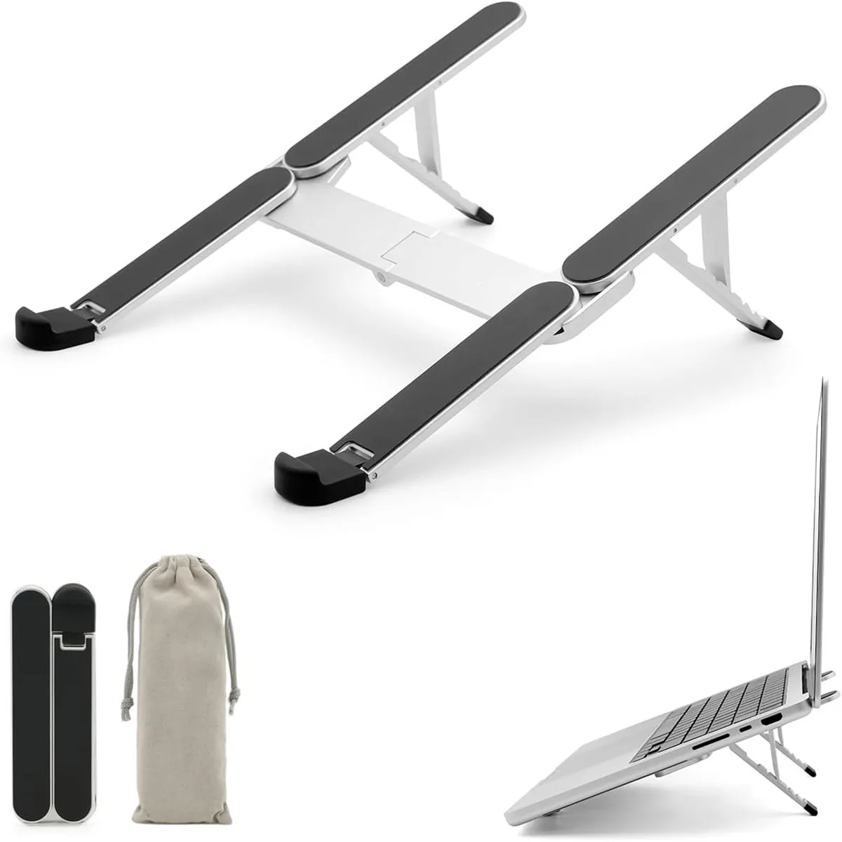 Mini Bi-Foldable Aluminum Laptop & Tablet Stand – Ultra-Portable Lightweight Stand for Desk, Car & Business Travel
Mini Bi-Foldable Aluminum Laptop & Tablet Stand – Ultra-Portable Lightweight Stand for Desk, Car & Business Travel