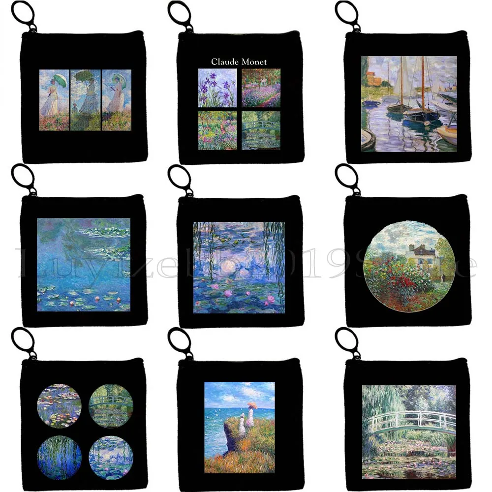 Claude Monet Water Lilies Painting Garden Bridge Tulip Lilac Irises Sunflower Canvas Coin Purse Key Case Small Bag Wallet Pouch
Claude Monet Water Lilies Painting Garden Bridge Tulip Lilac Irises Sunflower Canvas Coin Purse Key Case Small Bag Wallet Pouch