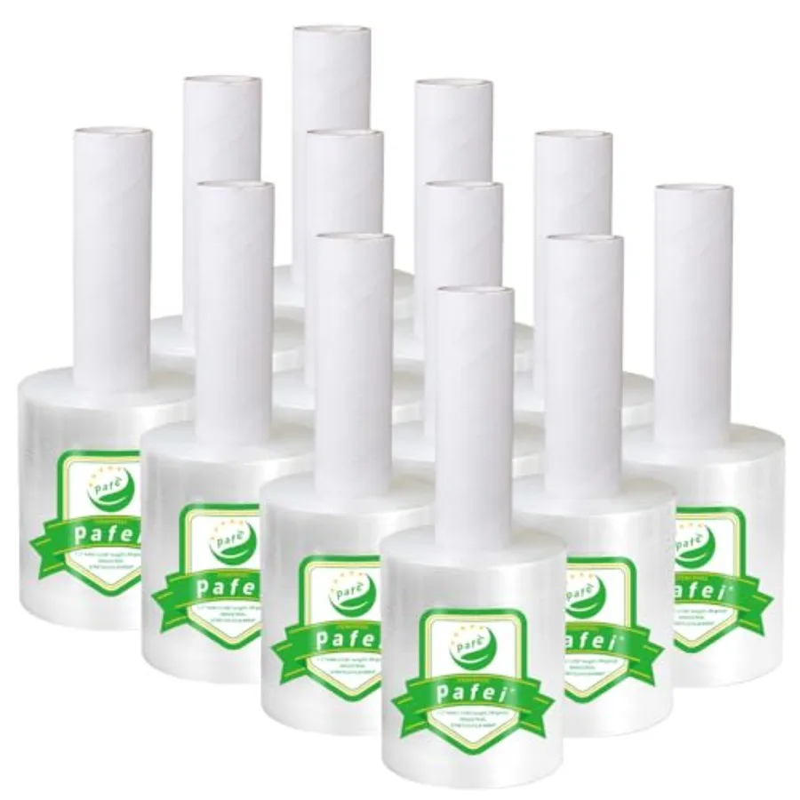 Stretch/Shrink Wrap Roll 4.3 inch 1100Feet - 80 Gauge Plastic Saran Wrap for Moving Heavy Duty 500% Stretch for Pallets Packing
Stretch/Shrink Wrap Roll 4.3 inch 1100Feet - 80 Gauge Plastic Saran Wrap for Moving Heavy Duty 500% Stretch for Pallets Packing