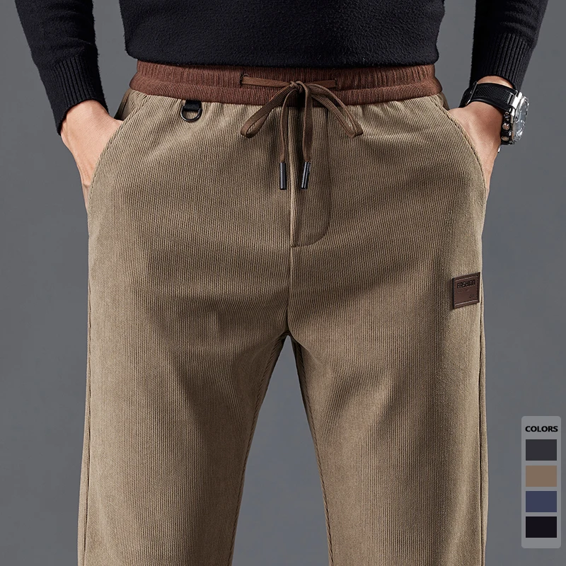 Осенние новые мужские вельветовые повседневные брюки с эластичной резинкой на талии, мягкие удобные прямые модные брюки цвета хаки для бега на открытом воздухе
Осенние новые мужские вельветовые повседневные брюки с эластичной резинкой на талии, мягкие удобные прямые модные брюки цвета хаки для бега на открытом воздухе
