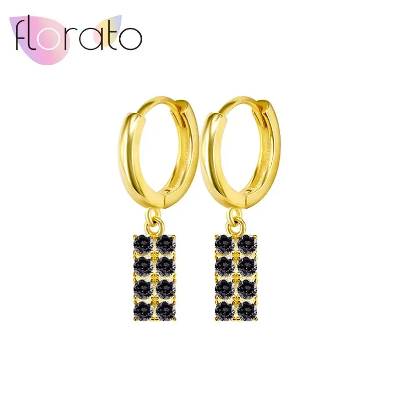 925 Sterling Silver Ear Needle Classic Retro Fully Inlaid With Colorful Zircon Rectangular Tag Earrings Wedding Jewelry Gifts 
925 Sterling Silver Ear Needle Classic Retro Fully Inlaid With Colorful Zircon Rectangular Tag Earrings Wedding Jewelry Gifts