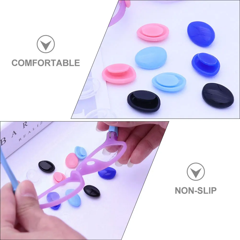 4Pairs Eyeglass Nose Pads Colored Silicone Non Slip Comfortable Nose Bridge Pads for Glasses Repairing Anti Slip Glasses
4Pairs Eyeglass Nose Pads Colored Silicone Non Slip Comfortable Nose Bridge Pads for Glasses Repairing Anti Slip Glasses