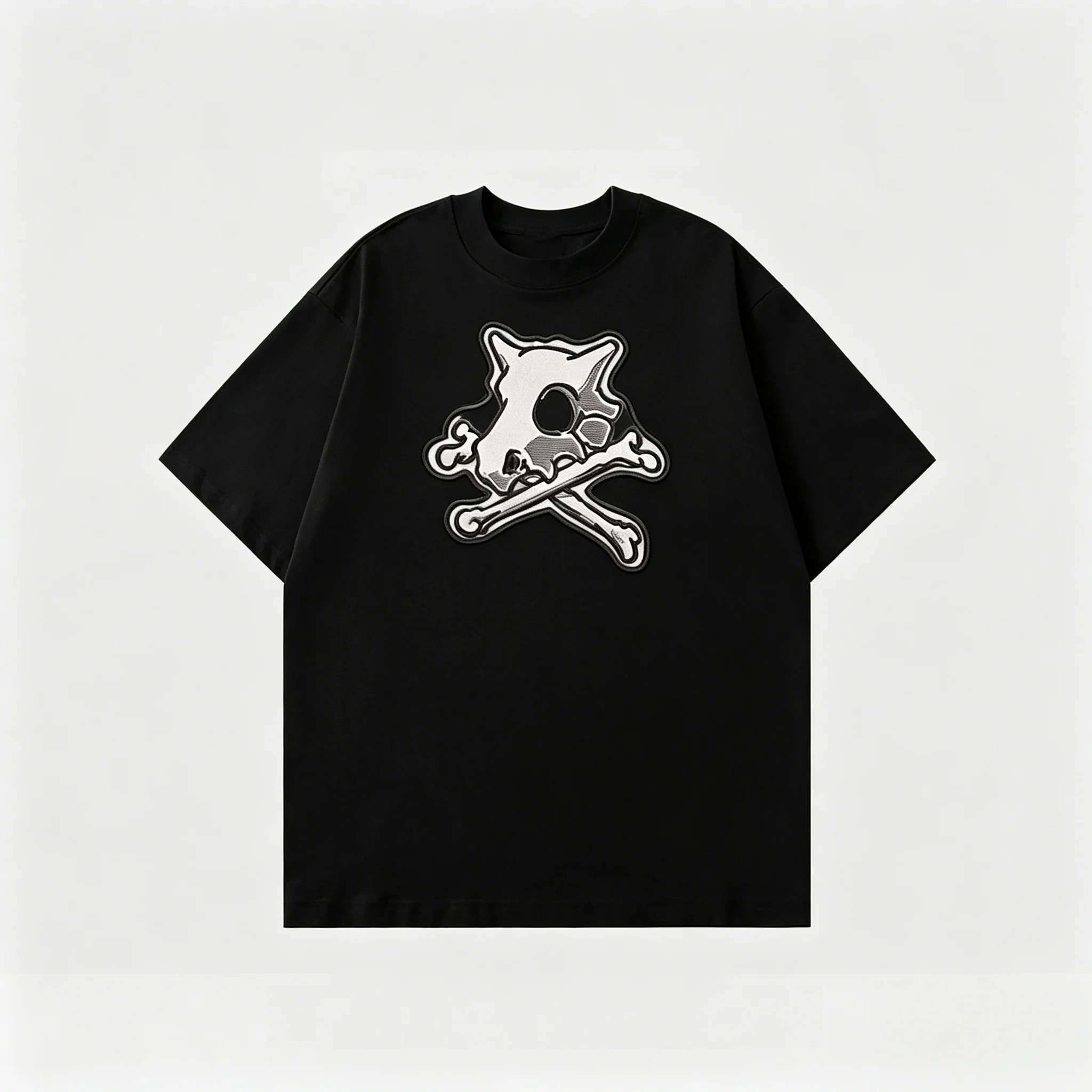 Pokemon Cubone Skull Crossbones Printed T-Shirt Men Dark Style Oversized Cotton Tee Unisex Summer Casual Streetwear Anime
Pokemon Cubone Skull Crossbones Printed T-Shirt Men Dark Style Oversized Cotton Tee Unisex Summer Casual Streetwear Anime