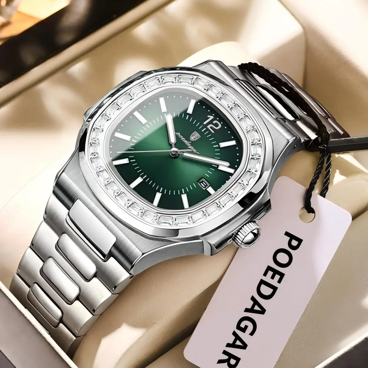 POEDAGAR модные квадратные мужские часы водостойкие светящиеся дата мужские кварцевые наручные часы из нержавеющей стали роскошные изысканные мужские часы
POEDAGAR модные квадратные мужские часы водостойкие светящиеся дата мужские кварцевые наручные часы из нержавеющей стали роскошные изысканные мужские часы