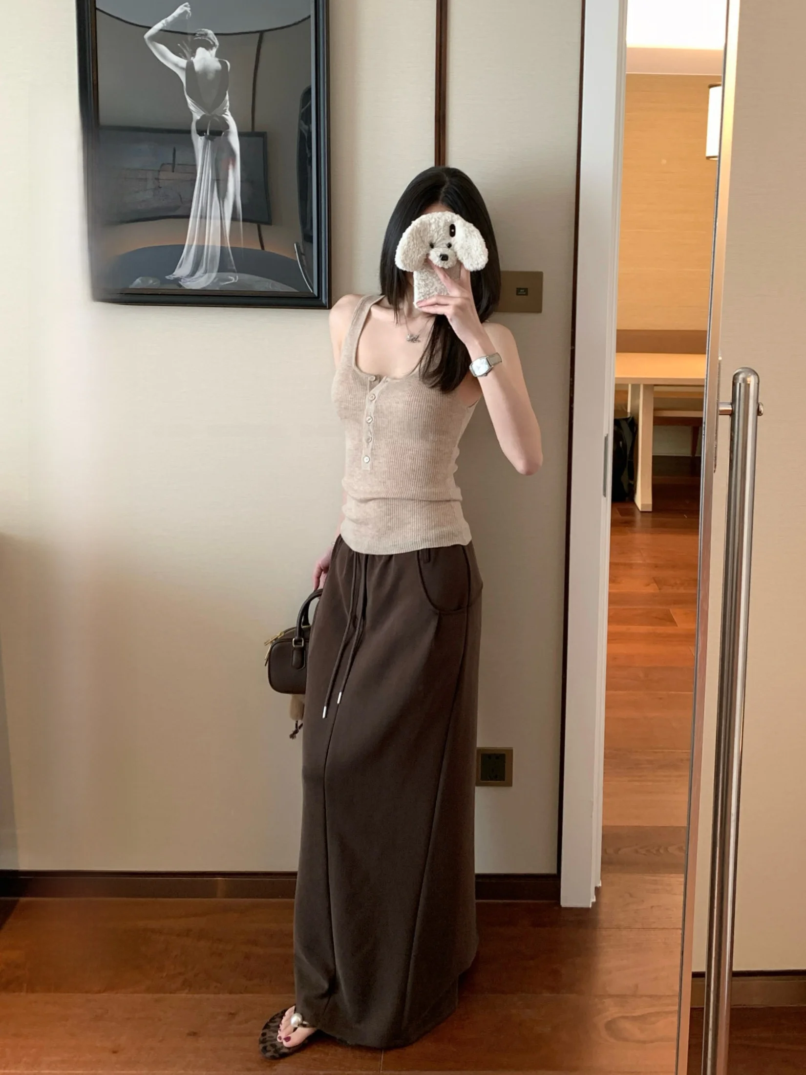Ego Studio Casual Women's Long Skirt H-Shape High Waist Cotton Polyester Blend Drapey 3D Tailored Slimming Versatile Midi Skirt
Ego Studio Casual Women's Long Skirt H-Shape High Waist Cotton Polyester Blend Drapey 3D Tailored Slimming Versatile Midi Skirt